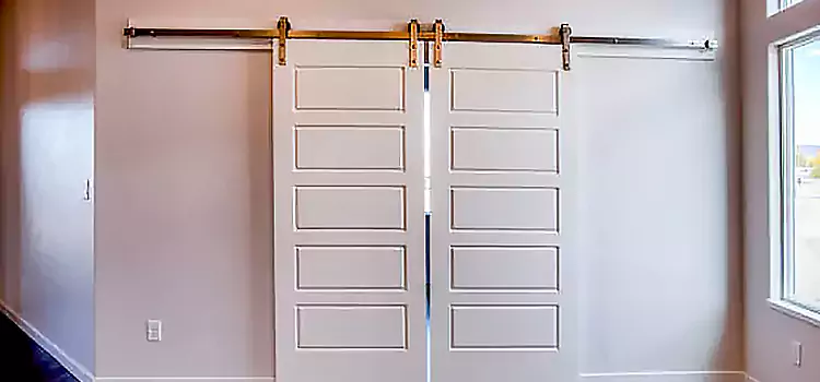 Glass Barn Door with Installation Hardware Kit Bristol